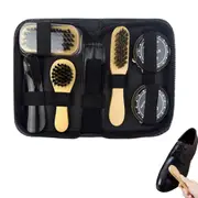 8pcs Shoe Polish Care Kit Shoe Shine Brush Leather Shoe Polishing Protection Set