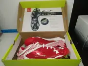 Authentic Under Armour Deception Low DT Diamond Tips Red White 7.5 1264165-611