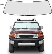 Windshield Sunshade Compatible with Toyota FJ Cruiser 2007-2021, Folding Car Sun Shade for Front Window, Auto Sun Protection Visors Blocks UV Rays and Keeps Vehicle Cool, 1PCS