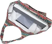 ARTSEWPLY Ethnic Style Yoga Canvas Drawstring Bag Lightweight Side Pocket for Valuables