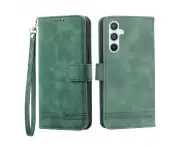 Flip Leather Wallet Case for Samsung Galaxy A54 5G - Green