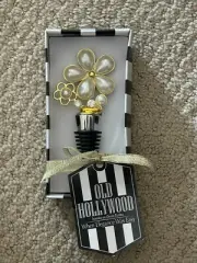Thirstystone- Decorative Old Hollywood Bottle Floral Pearls Wine Stopper New NIB