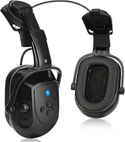 [BJKing] 004 Hard Hat Ear Muffs, NRR 28dB Adjustable Cap-mounted Ear muff, Helmet Attachable Earmuff