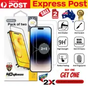 2x Tempered Glass Screen Protector iPhone 15 14 13 Pro Max PLUS Guard Protector
