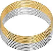 CLISPEED Metal Craft Ring Set 10pcs Dream Catcher Ring Gold Silver Crafting Supplies for Decor