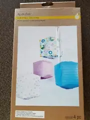 RECOLLECTIONS, CRAFT IT FLORA, PAPER LANTERNS, SET OF 4, NEW