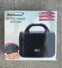 Brentwood TS-239 Couture Purse Non-Stick Dual Waffle Maker Black