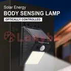 4PCS 20 LED Solar Powered PIR Motion Sensor Light Garden Outdoor Security Lights