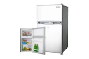 GECKO 95L Portable Upright Fridge, 12V/24V for Motorhome, Caravan, Silver