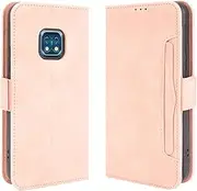 Cover Compatible with Nokia XR20,Compatible with Nokia XR20 [Dual Card Slot][Flip Stand][Phone Case][Magnetic Clasp] Wallet Pink