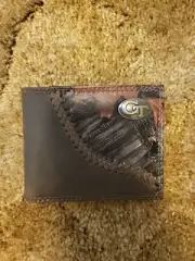 ZEP PRO GEORGIA TECH Leather Camo Bifold Wallet