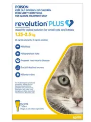 **SPECIAL* Bonus 2 FREE doses- Revolution Plus for Cats 1.25-2.5kg Yellow - 6 pa