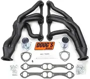 Doug's Headers (D367Y-B) Black Coating Hi-Temperature Tri-Y Exhaust Header for Chevrolet Nova Small Block Engine