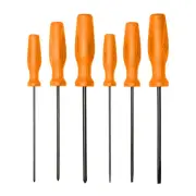 Mayhew 27021LTHVO Mayhew Mayhew Hi Vis Orange 6 PC Long Slotted & Phillips Screw