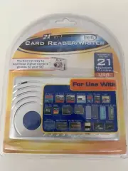 NEW: Sakar Digital Concepts CR 70R V506 21 in 1 Card Reader Writer