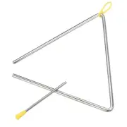 8" Musical Steel Triangle Percussion, 1 Pcs Hand Percussion Gatherings