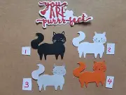 Any 1 "You Are Purr-fect" Cats With Words Cardstock die cuts scrapbook