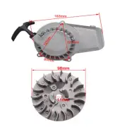 Pull Start Starter + 47CC 49CC FLYWHEEL for 2-Stroke Mini Pocket Dirt Bike ATV