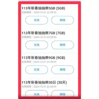 在飛比找蝦皮購物優惠-113年現貨免問🔴中華電信勁爽加量包 5G/7G/9G/30