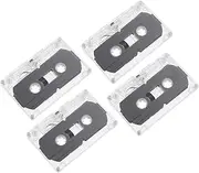 4pcs Blank Audio Tape Recordable Empty Audio Tapes Recording Blank Cassette Tapes Recordable Empty Cassette Tapes Blank Audio Cassette Tape for Recording Recordable Audio Tapes