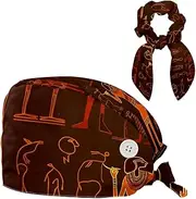[YTYVAGT] Scrub Caps Women,Scrub Hats Suitable for Women,Ancient Egyptian Style