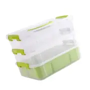 Large Capacity Storage Box 3 Layer Storage Container for Building Blocks
