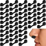 Tondiamo 100 Pieces Nose Plug Filter Disposable Nose Filter Sponge for Women Men Sunless Spray Tanning Outdoor Dust Construction Areas(Black)