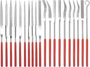 Jewelry Needle File Set | 20X Small Model Files Set - Work Accessories for Grinding, Carving Tool for Glass Stone Jewelry