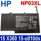 HP 惠普 NP03XL 原廠電池 15t-u000 15T-u400 Convertible (9.2折)
