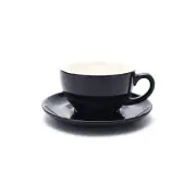 Free Pour Coffee Cup and Saucer, Small Cappuccino and Double Espresso, Cerami...