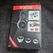 Universal Mobile Phone Camera Lens Kit Set Clip Macro- Fish eye- (14053)