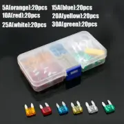 120x Mini Car Boat Truck Blade Fuse Box Assortment Tool 5A 10A 15A 20A 30A 25A/ (for: Mini)