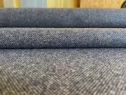 1.625 yd Luna Ellwood Dwell Dark Navy Blue MCM Wool Upholstery Fabric