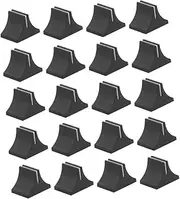 Abaodam 30pcs Flat Push Knobs Mixer Caps for Straight Slider Potentiometer Durable Audio Console Replacement Knobs for Easy Adjustments and Operation