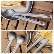 Long Handle Titanium Spoon Portable Light Titanium Cookware Outdoor Tool