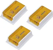 FANGXIN Rosin Natural for Violin Cello Viola Rosin Light Low Dust for Bows String Music Instrument Accessory Yellow with Case (3 Pack Rosin)