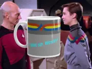 Shut Up Wesley! TNG Crusher Uniform Mug