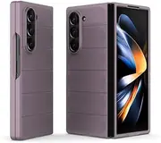 [FANYUAN] Case for Samsung Galaxy Z Fold6 5G, Elastic Shock Absorption, Lightweight, Anti-Scratch, Bumper Hardcase Cover for Samsung Galaxy Z Fold6 5G.(Light Purple)
