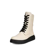 ECCO Nouvelle Limestone Leather Women's Lace Up Boots Size UK 4.5/37 RRP £160