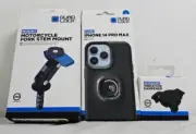 QUAD LOCK KIT APPLE iPHONE 14 PRO MAX Case, Dampener, Fork Stem Mount *EXPRESS*