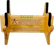 Royal Gurkha Rifles Engraved Display Khukuri/Kukri Wooden Stand - Two Tier