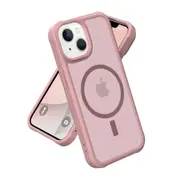 IPhone 13/Iphone 14 Case,Compatible With MagSafe,Military-Grade Protective Case,Scratch-Resistant Back Cover-Rose Gold