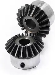 Brushless motor Motor pinion gear,gears,Motor Pinion Gears Tooth Gear Motor Pinion Gear 2PCS,1:1 Bevel Gear Modulus 1.25, 20 Teeth With 8/10 Inner Hole, 90 Degree Bevel Gear Spiral Bevel Gears(1.25m 2