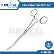 3 Rochester Pean Forceps Surgical Medical OB/GYN Instrument Curved 10"