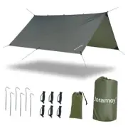 Hammock Rain Fly 10×10FT - Waterproof Camping Tarp Portable Tent Tarp Od Green