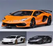 AUTOart 1:18 Lamborghini AVENTADOR SVJ Diecast Model Car White/Black/Orange/Blue