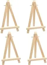 4 Mini Pine Painting Stands, Wooden Table Display Stands, Used for canvases, Photos, and handicrafts