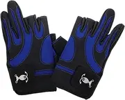 ibasenice 1 Pair Antislip Fishing Gloves for Men and Women Luminous Pattern Fit Kayaking Gloves Slip Resistant Outdoor Fishing Equipment