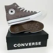 Womens Converse CTAS Shoes Size 11 LIFT HI Canvas Platform Brown Pumice Egret