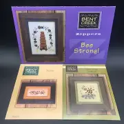 Bent Creek Bee Strong, Dance Of The Bumblebee, Buzz 3 Cross Stitch Patterns Only
